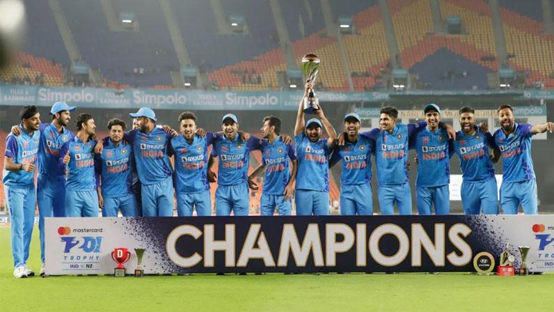 Team India ranked first in all formats of cricket.