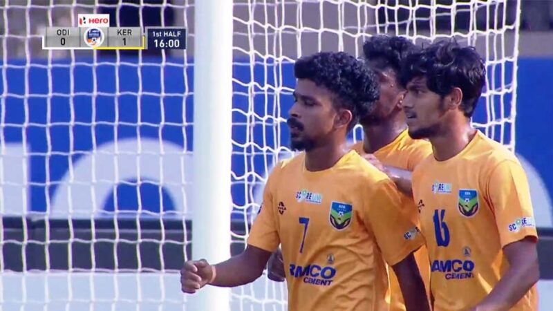 Victory over Odisha in Santosh Trophy. Kerala retained the possibility of semi-final.